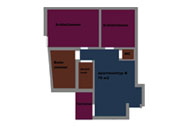 Skizze von Appartement B