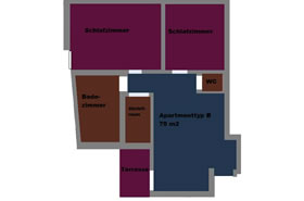 Skizze Appartement B